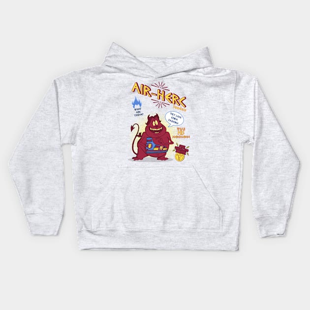 Air Herc Sandals Kids Hoodie by LanfaTees